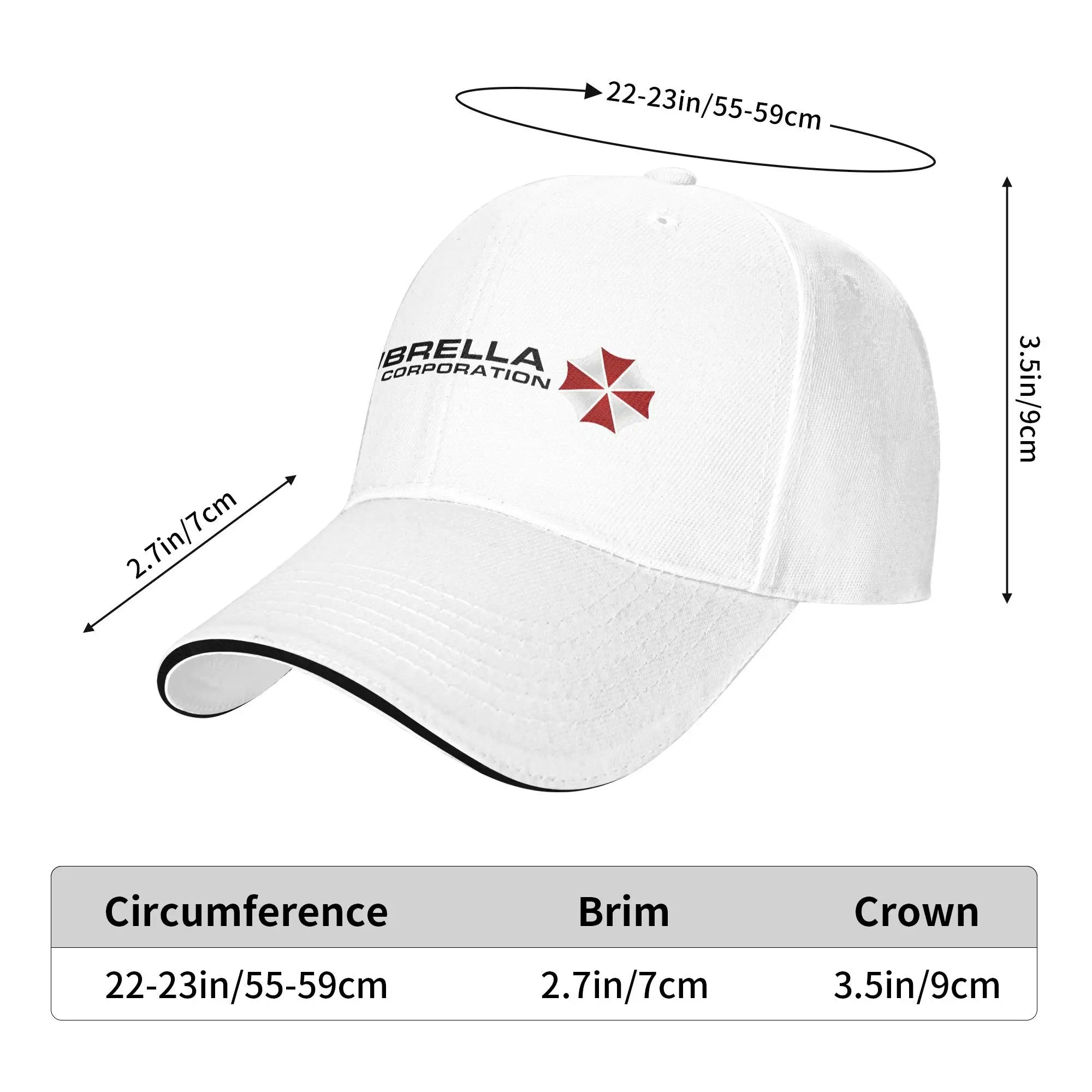 Paraguas Residented Evils 4 Merch Gorra de béisbol unisex Sombrero de camionero Diseño único Sombreros al aire libre Gorra de sol ajustable