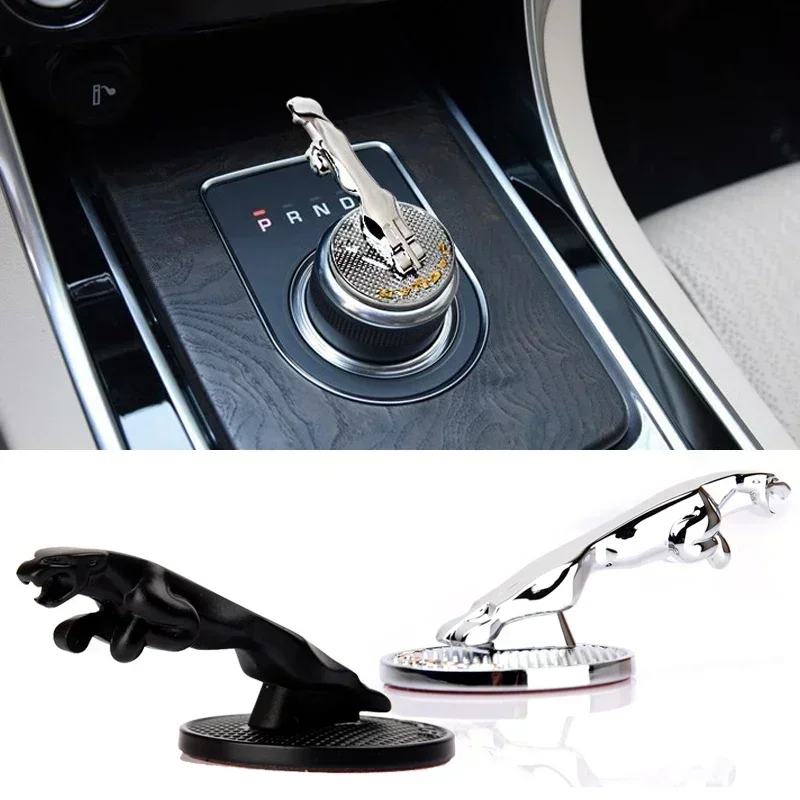 

7.5*4.1cm Metal Car Center Console Gear Emblem Stickers for Jaguar XF XE XJ X-Type F-Pace I-Pace S-Type F-Type E-Pace Decoration