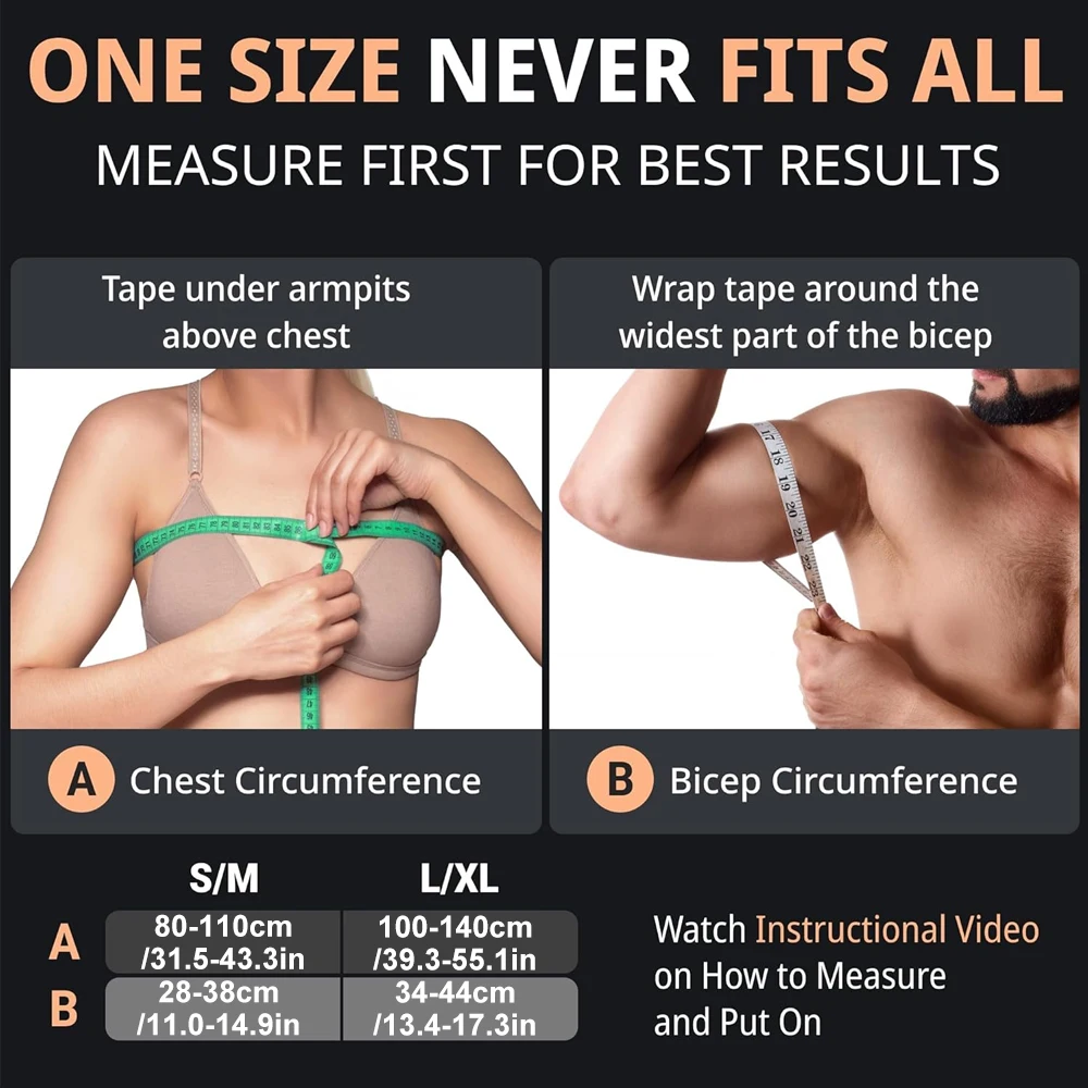 دعامة الكتف - كم دعم قابل للتعديل للكفة الدوارة الممزقة، وثبات الكتف والضغط - اليسار أو اليمين، للرجال والنساء