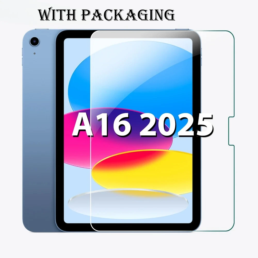 

For Ipad A16 2025 11th 9th 10th Gen Pro 13 M4 12.9 9H HD Tempered Glass Screen Protector for Air 11 M2 M3 5 4 3 Mini7 6 Film 1PC