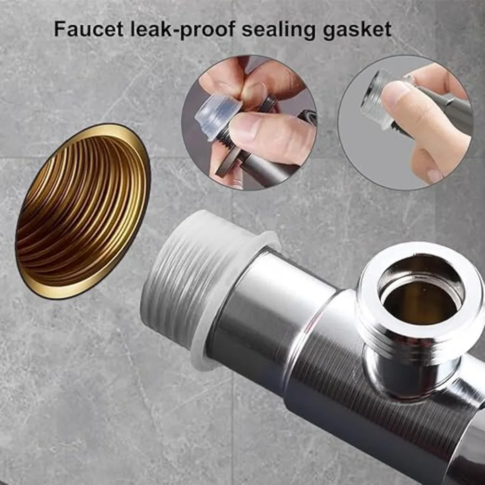 1-600Pcs Faucet Leak-Proof Sealing Gasket Leak-Proof Silicone Plug for Faucet Triangle O Ring for Plumbing Plug Prevent Leakage