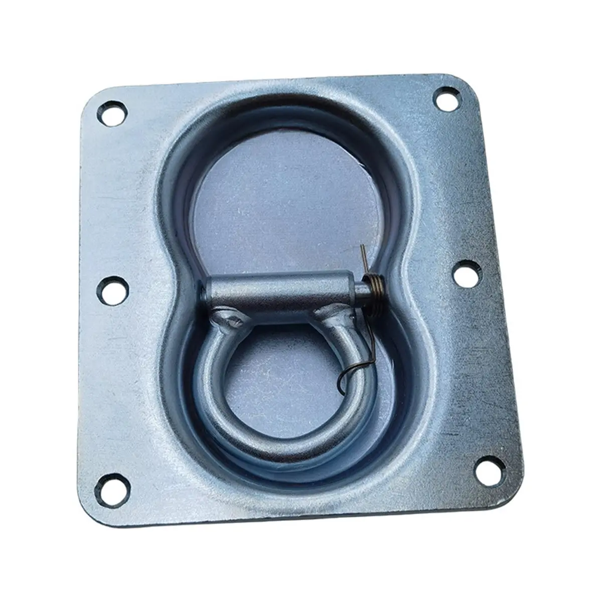 2026 New Trailer Tie Down Anchors Stainless Steel Lashing Point Floor Hook Spring Pull Ring Floor Flush Mount D Rings for Truck
