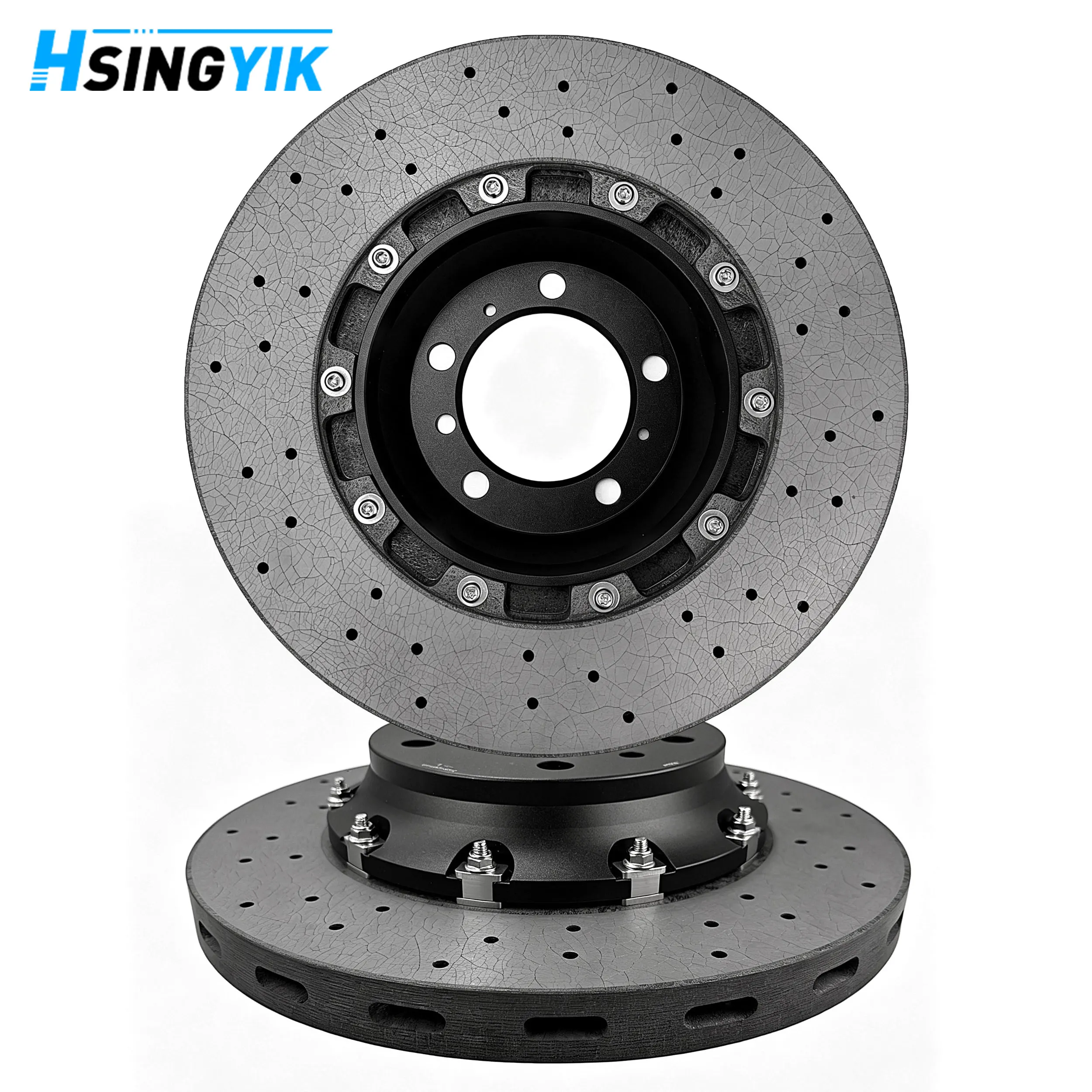 Universal Carbon Ceramic Brake Disc 350mm Performance Brake Rotor For 18/19/20 Inch Wheel