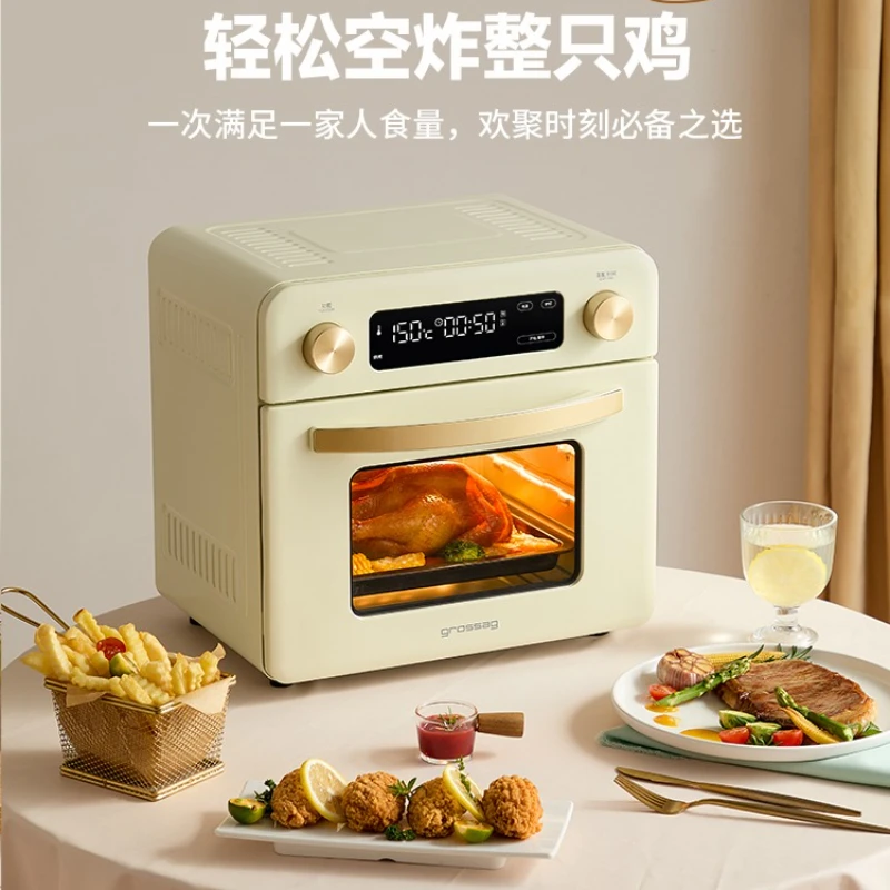Air fryer household new electric oven all-in-one machine with large capacity and double heating