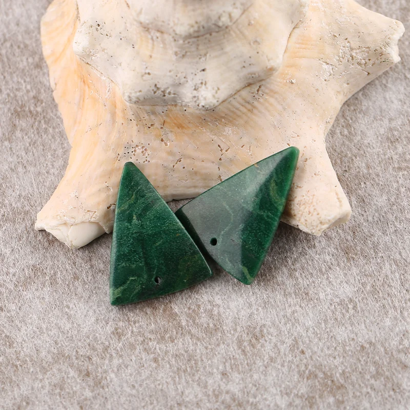 B&F African Jade Earring Beads for Jewelry Making, Handmade Natural stones beads, Stones for jewelry Making Supplies
