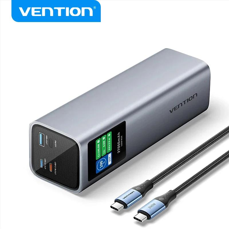 Vention Power Bank 140W 27000mAh Portable PD batterie externe PowerBank 100W pour Macbook Pro iPad iPhone ordinateur Portable ordinateur Portable Xiaomi