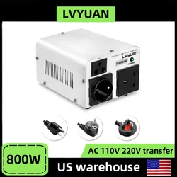 110V to 220V Voltage Transformer 1500W/800W Step Up/Step Down Output Voltage Converter US/UK/EU Plug