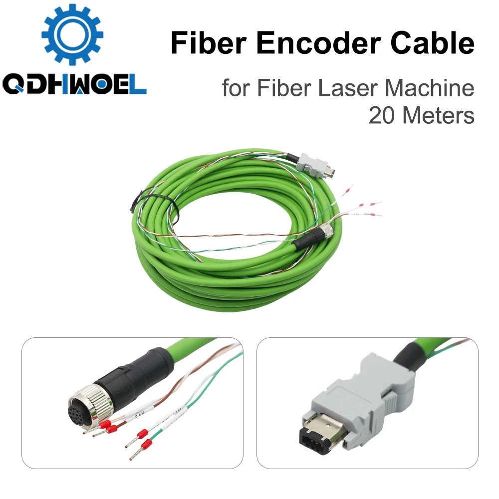 Originele Raytools Encoder Kabel 20 Meter BM111 ELNOC3320M00047B ECAT-A2-M12 Codering Lijn Power Lijn voor Fiber Laser Machine