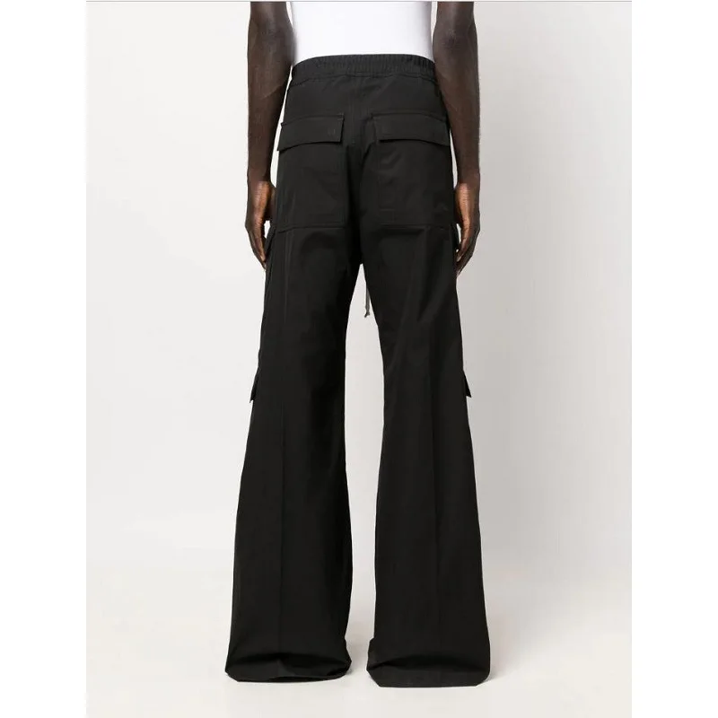 [bomp] Autumn Ro Hard Cotton Series Multi Pocket Wide Leg Pants High Street Fashion, Work Both Style