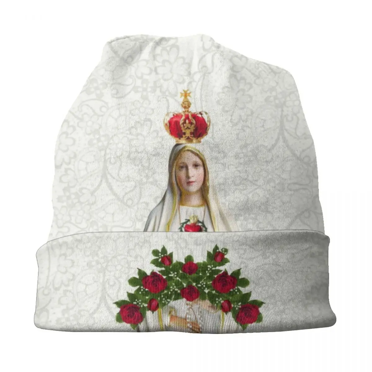 Bonnets Skullies de Notre-Dame de Fatima, Chapeau Chaud d'Hiver Cool, Chapelet du Portugal, Chapeaux de la Vierge Marie Catholique