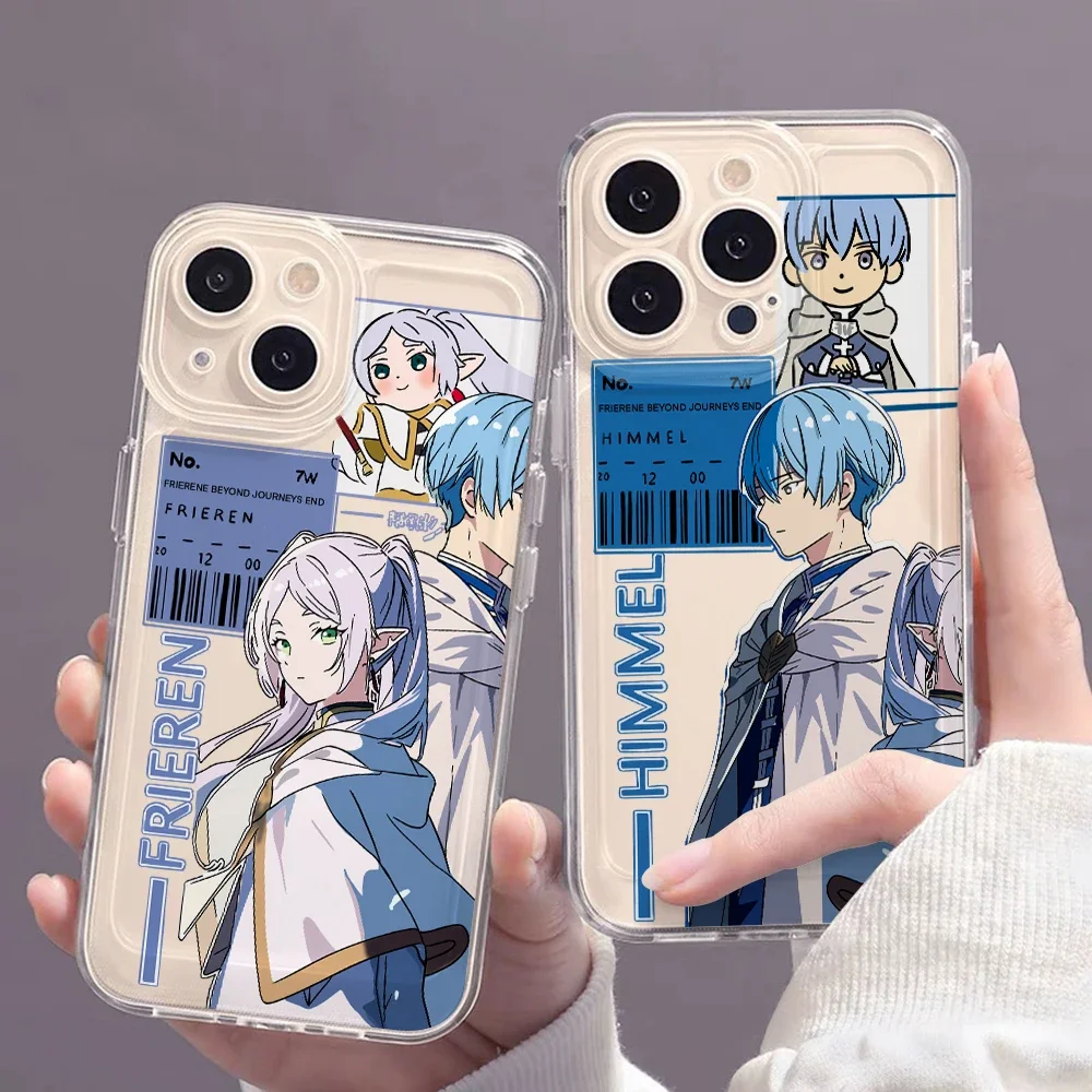 Frieren: Beyond Journey's End Funda de teléfono para parejas para iPhone 16 e 15 14 13 12 11 Pro Max Plus Mini X XS XR SE 2020 2022