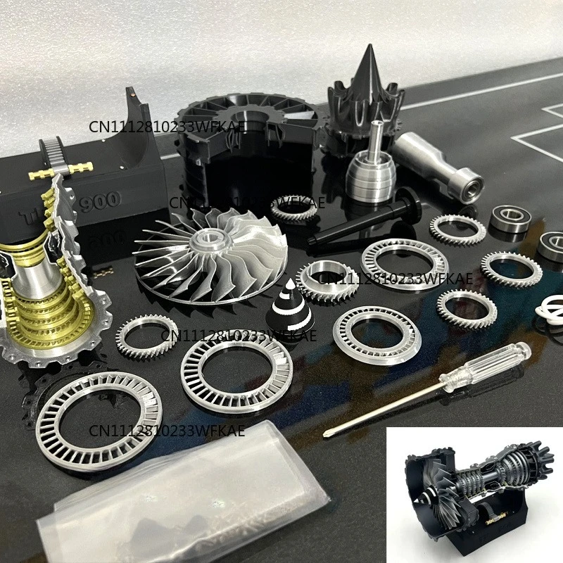 Model Kit Jet Engine - TR900 Uçak Turbofan Motor Model Kiti