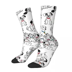 Vintage 101 Dalmatians Crazy Men's compression Socks Unisex Disney Street Style Pattern Printed Funny Novelty Happy Crew Sock