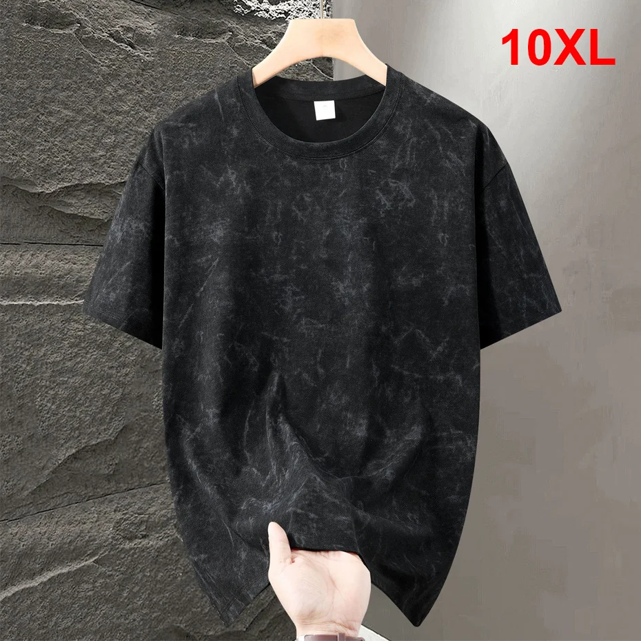 

Vintage Tie-dye T-shirt Men Summer Short Sleeve Tshirt 10XL Plus Size Tops Tees Male Fashion Casual Tie-dye Shirt Big Size 10XL
