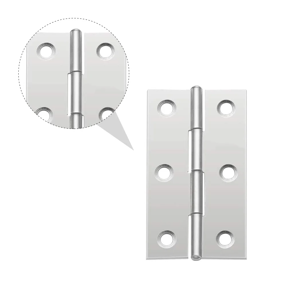 

20Pcs Stainless Steel Hinges Cabinet Durable Silent Friction Resistant Furniture Cupboard Heavy Duty Hinges Furniture Hinge