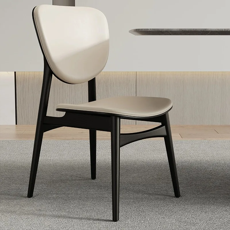 

Nordic Solid Wood Chair Designer Modern Simple Comfortable Lounge Chairs High Quality Aesthetics Living Room Muebles Furniture