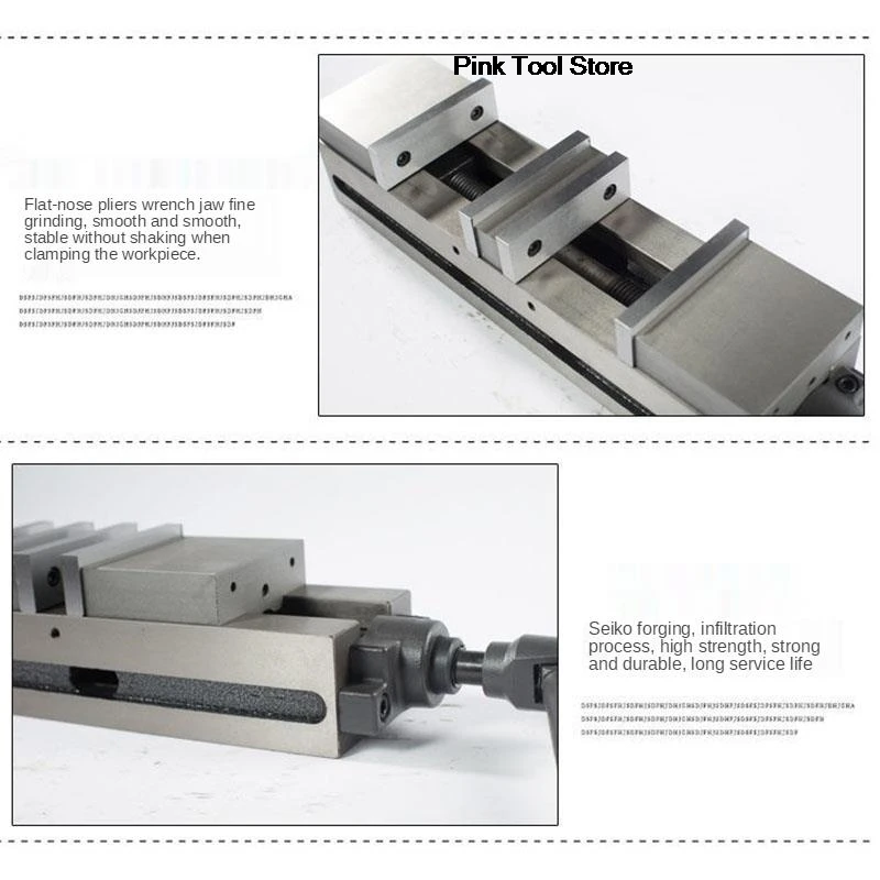 

10803 Сверхмощный 6-дюймовый фрезерный станок, двусторонние угловые твердые прецизионные тиски с двойными открывающимися тисками, плоскогубцы для Enh