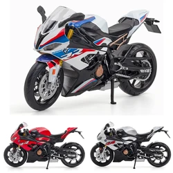 1/12 BMW S1000RR zabawka motocykl 1:12 RMZ odlewany Metal miejski Model wyścigowy Super Sport kolekcja miniatur prezent dla chłopca dzieci