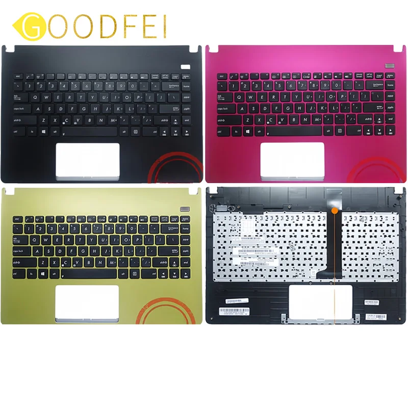 New For ASUS X401A X401A1 X401U X401EI X401EB X401E1 Notebook Keyboard Bezel Top Case Palmrest Upper Cover C Housings Red