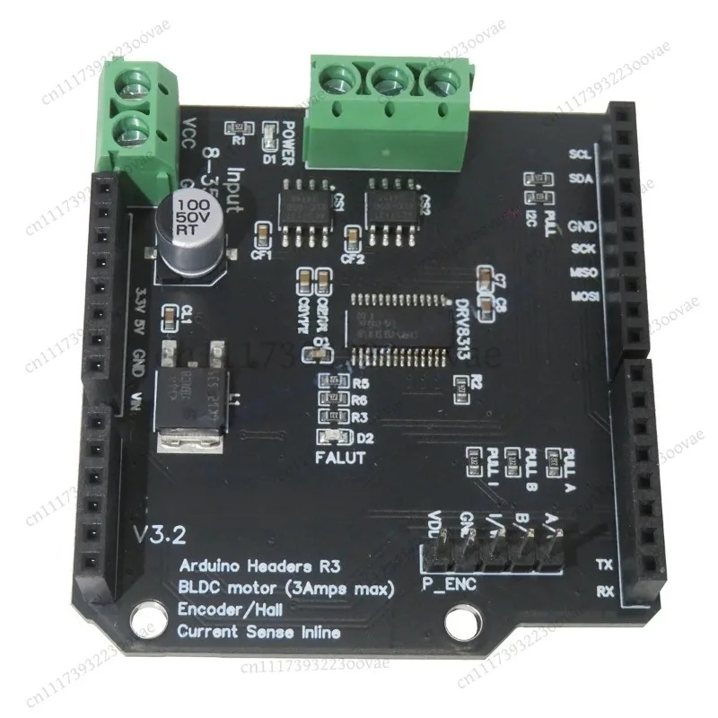 focシールドv204-v32-bldcモーターコントローラーボード-arduino用サーボドライバー技術パラメータバージョン