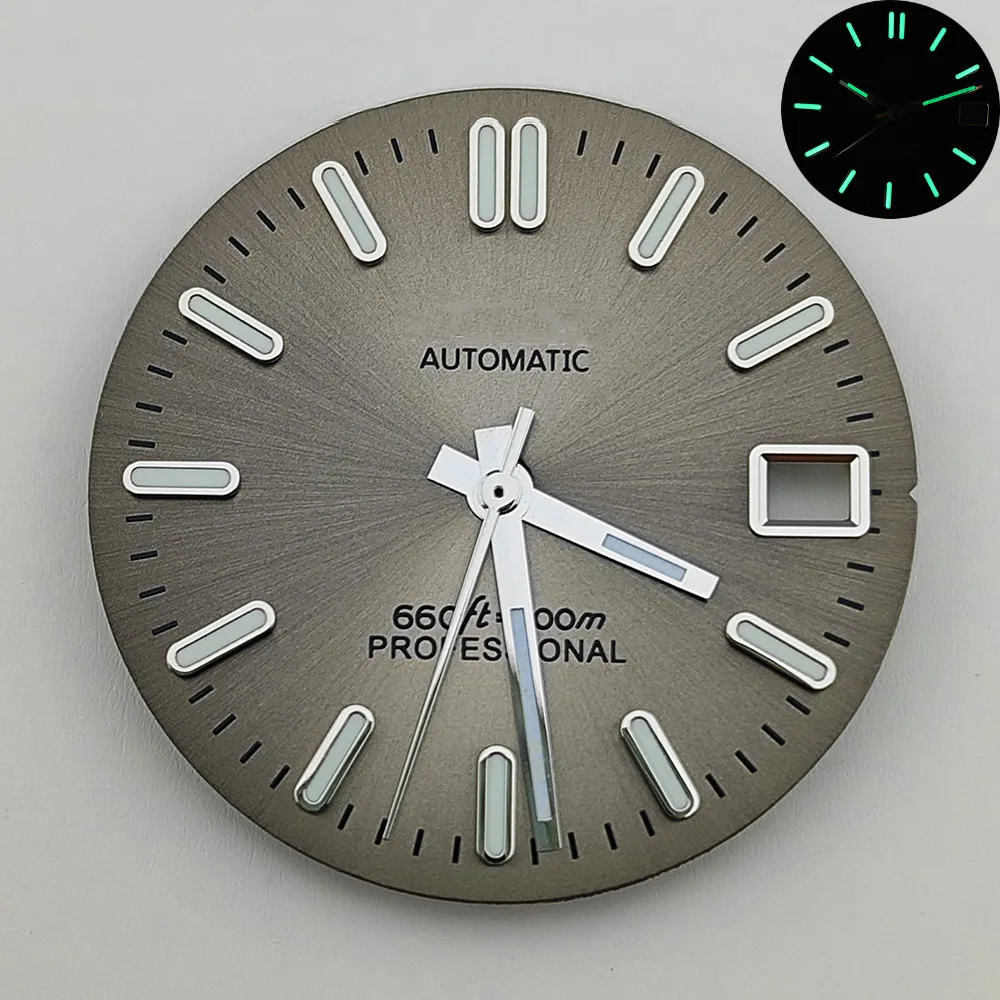 High Quality NH35/NH36 dial Watch dial S dial green luminous dial Suitable for NH35 NH36 movement watch accessories Watch repair