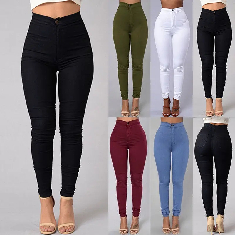 Women Stretch Slim Pencil Trousers High Waist Pant Female Joggers Clothing Plus Size 3XL Skinny Pants