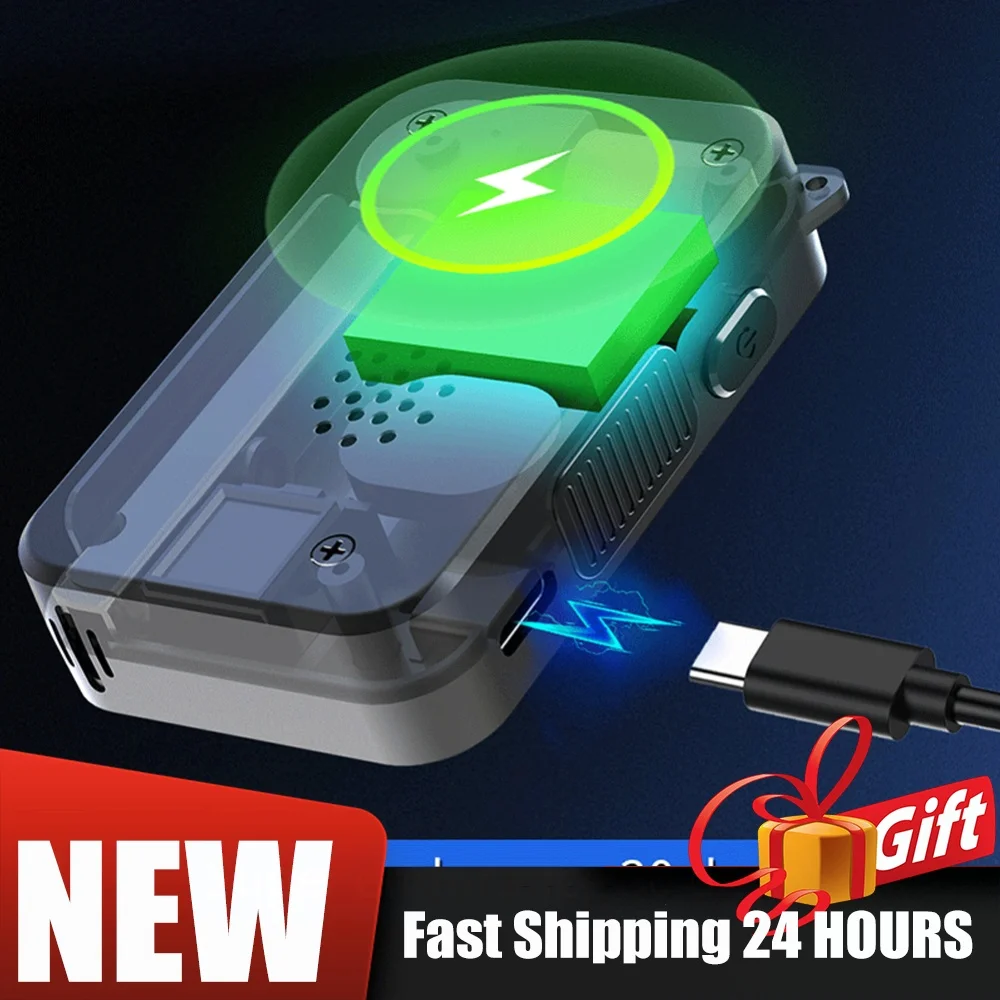 Electrochemical Tester USB Rechargeable Non-Contacting Electronic Breathalyzer Portable Meter for Personal Use