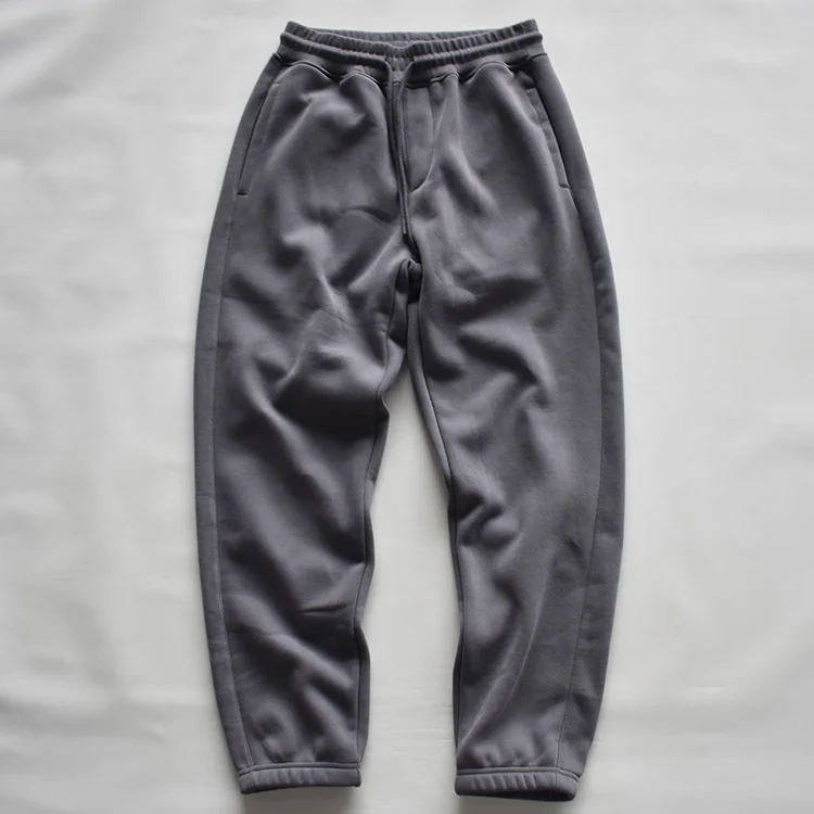 

Autumn/Winter Fleece-Lined Sweatpants for Men - Relaxed Fit Joggers with Elastic Waist 4 Colors Soft & Warm for Casual Pants