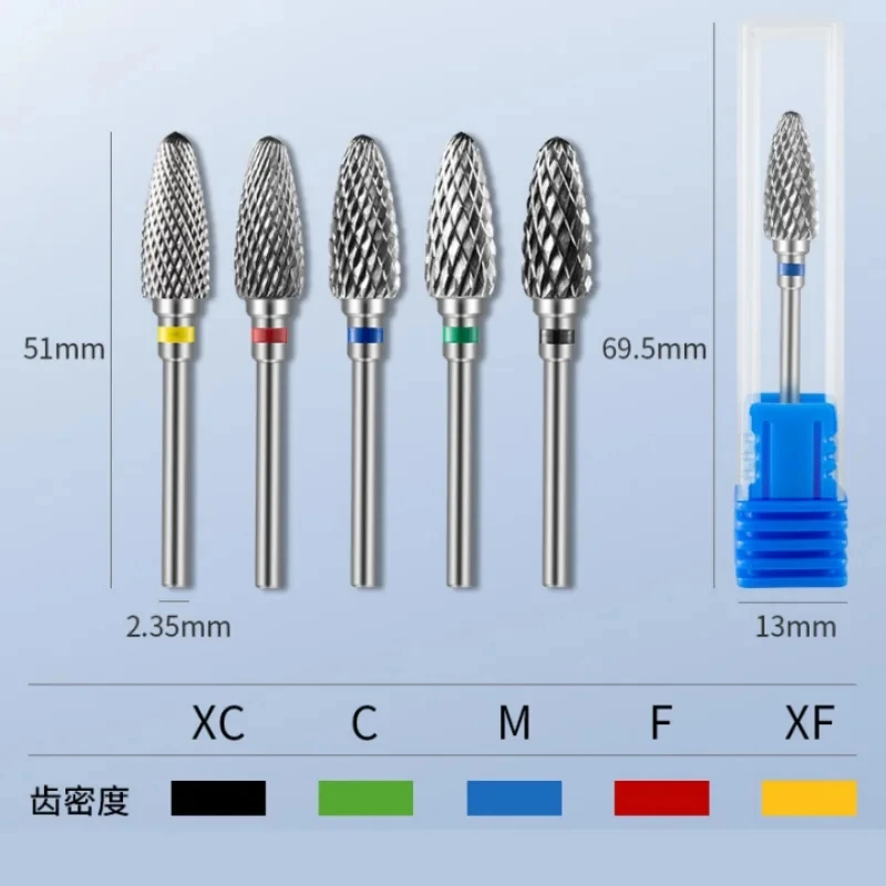 5 個のタングステンカーバイドポリッシュバリ 3/32 インチシャンク切断バリ Ø6 x 2.35 ミリメートルロータリーツール用ネイルドリルアクセサリービット