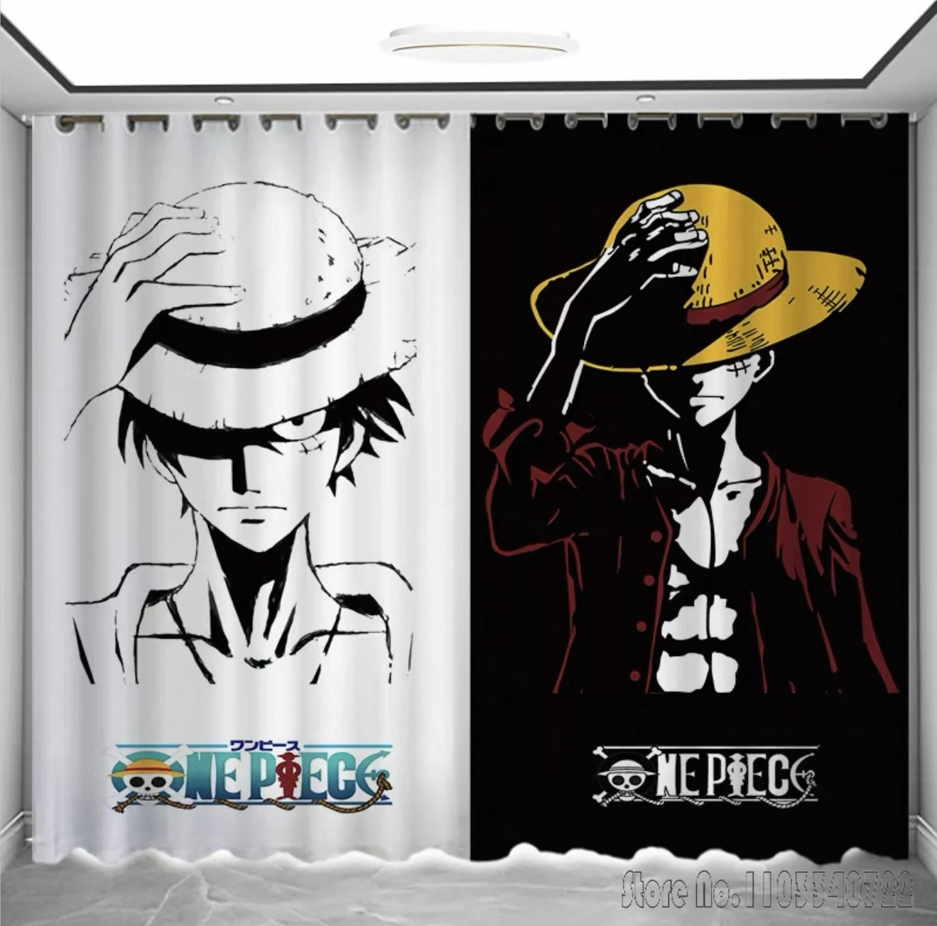 ผ้าม่านกันความร้อนแบบทึบแสงลายวันพีซ โรโรโนอา โซโล ลูฟี่ นามิ ปี 2026 ของขวัญสำหรับเด็กและทารก เหมาะสำหรับห้องนั่งเล่นสไตล์ญี่ปุ่น