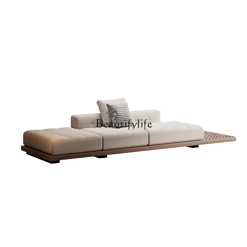 

*New Chinese Song Dynasty aesthetic cotton and linen sofa modern simple living room home