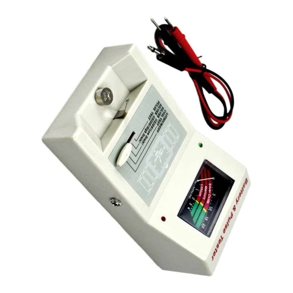 Watch Battery Tester For Pulse Testing Tool For Quartz Watch Coil Diagnosis Portable Measuring Instrument Repair Tools White