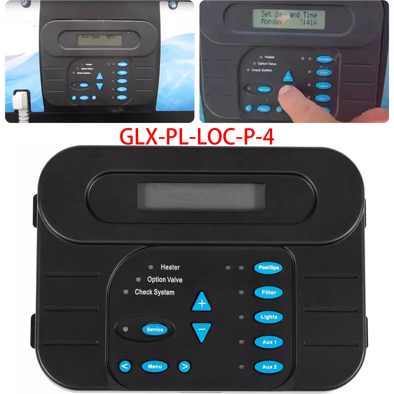 MX GLX-PL-LOC-P-4 Local Display Keypad Replacement for Hayward PL-P-4 Goldline Pro Logic Automation and Chlorination