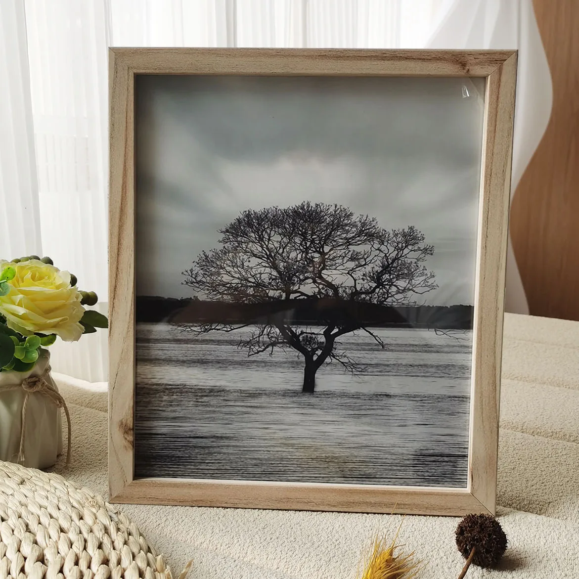 1Pc Drewniane ramki na zdjęcia na ścianę 10X15 15X20 A4 30X40cm Ramka na zdjęcia Stojak na zdjęcia Dekoracja pamiątkowa Prezent