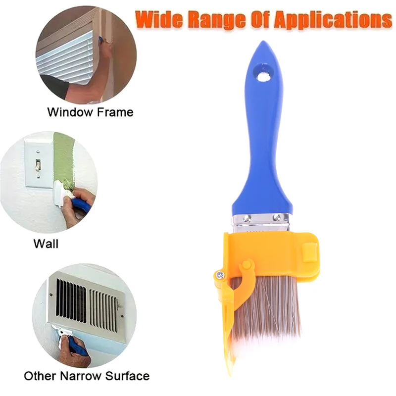 NEW Commercial Cutting-In Brushes - Industrial Trim Paint Brush with Wood Handle for Clean Lines Precision Edge Painting Tools