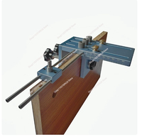 Woodworking Hole Locator Roundwood Tenon Puncher Furniture Opening Device Aluminum Alloy With Desk Holder