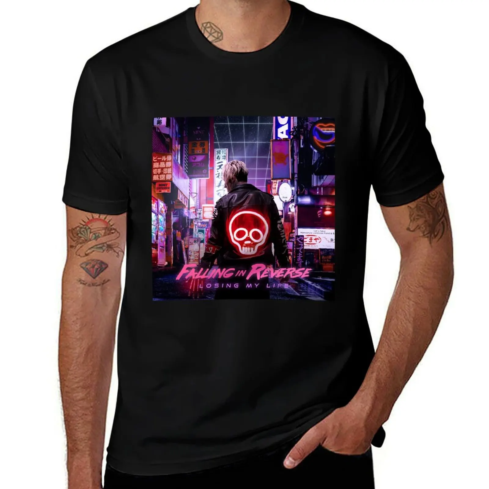 

Falling In Reverse losing my life T-Shirt t shirt for man 100 percent cotton men t shirt cotton 100% man t shirt graphic T-shirt