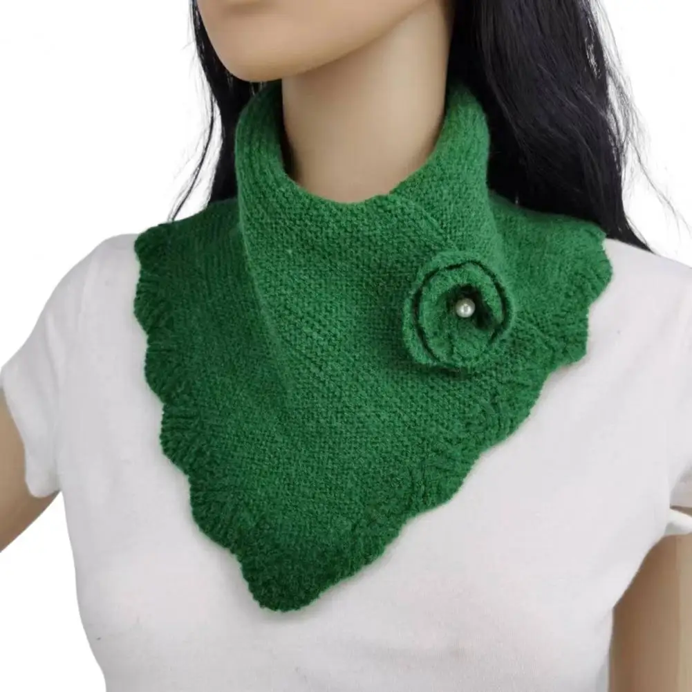 جديد الشتاء وشاح محبوك المرأة الصلبة النسخة الكورية أزرار خاطفة سنود عالية الرقبة الياقات الدافئة الطلاب Bufandas الخمار