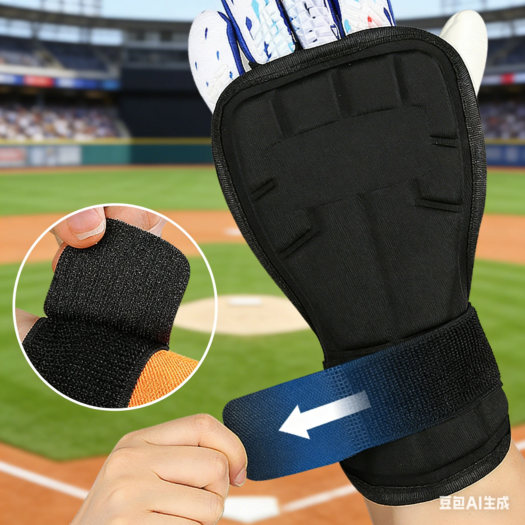 

1 пара бейсбольных наручных щитков 15x26 см, хоккейный амортизирующий браслет для мячей, спортивные защитные детали оборудования для рук