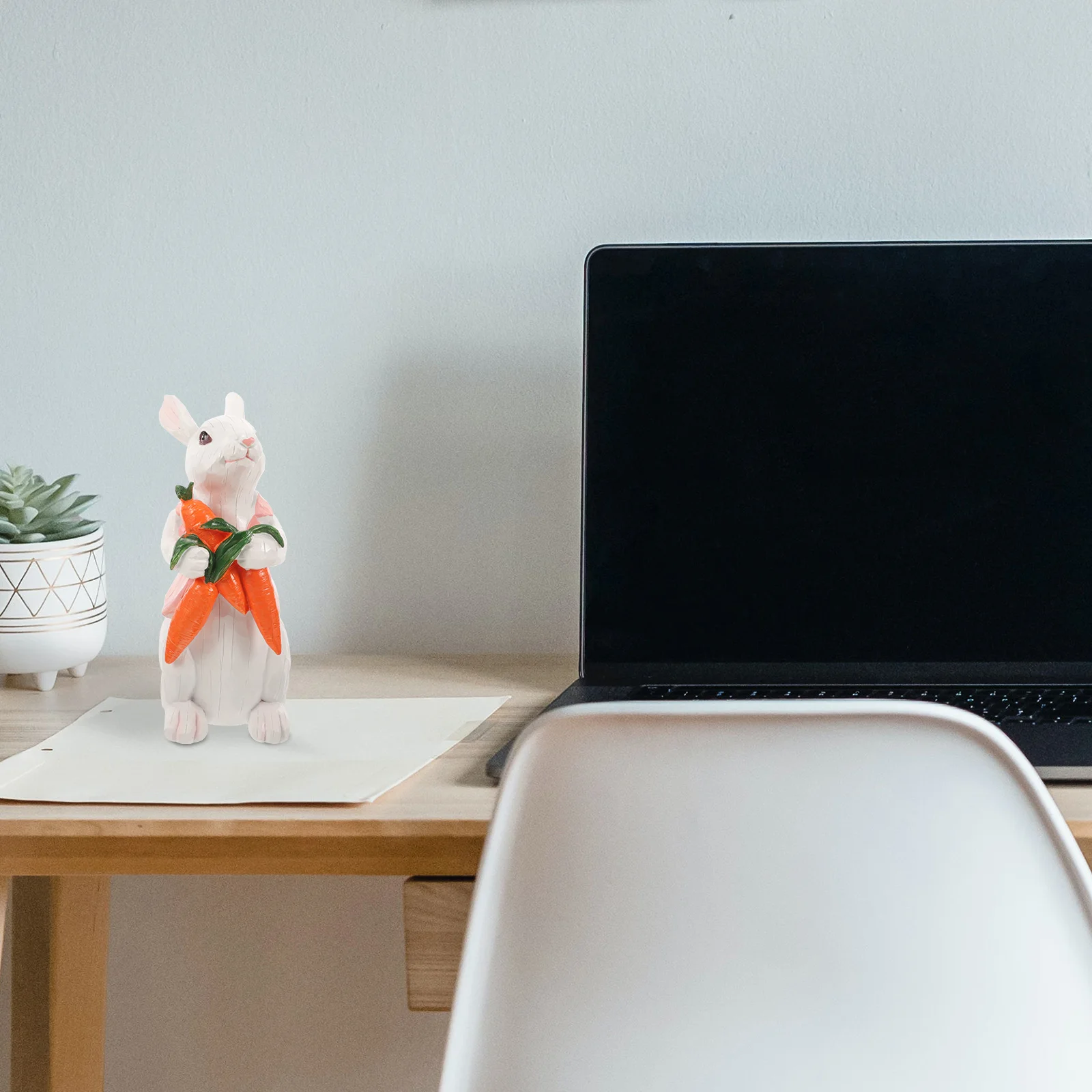 

Easter Bunny Decoration Resin Cute Small Rabbit Statue Home Garden Desktop Ornament Funny Garden Rabbit Figurine