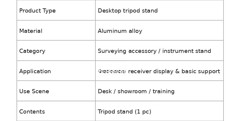 Receiver's desktop tripod display, aluminum alloy, foldable mini tripod