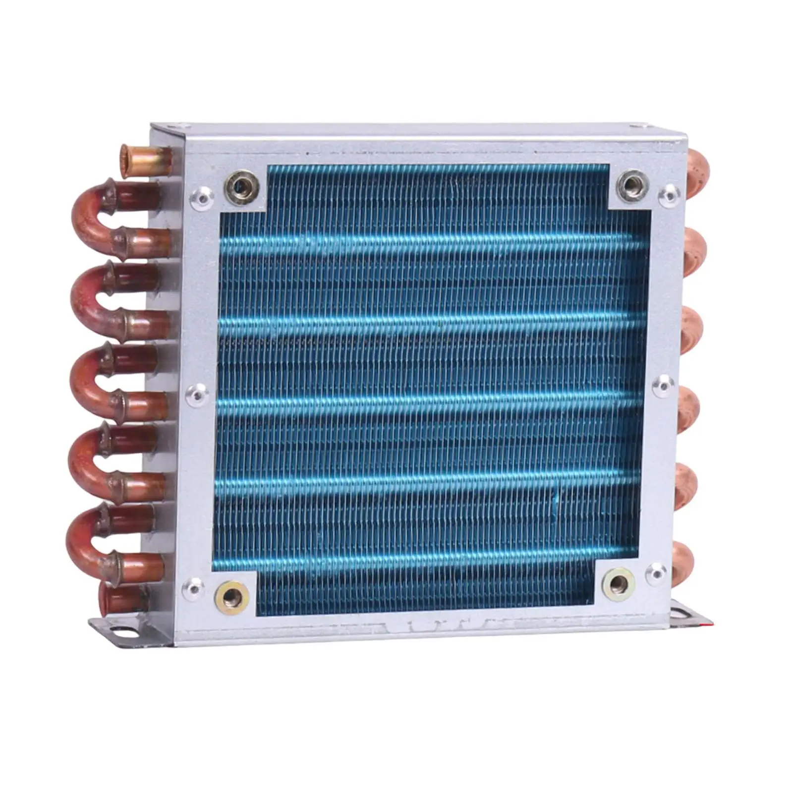 

Конденсатор для холодильника/морозильника, медная трубка, простая установка, алюминиевые ребра, малый радиатор водяного охлаждения для компрессоров DIY