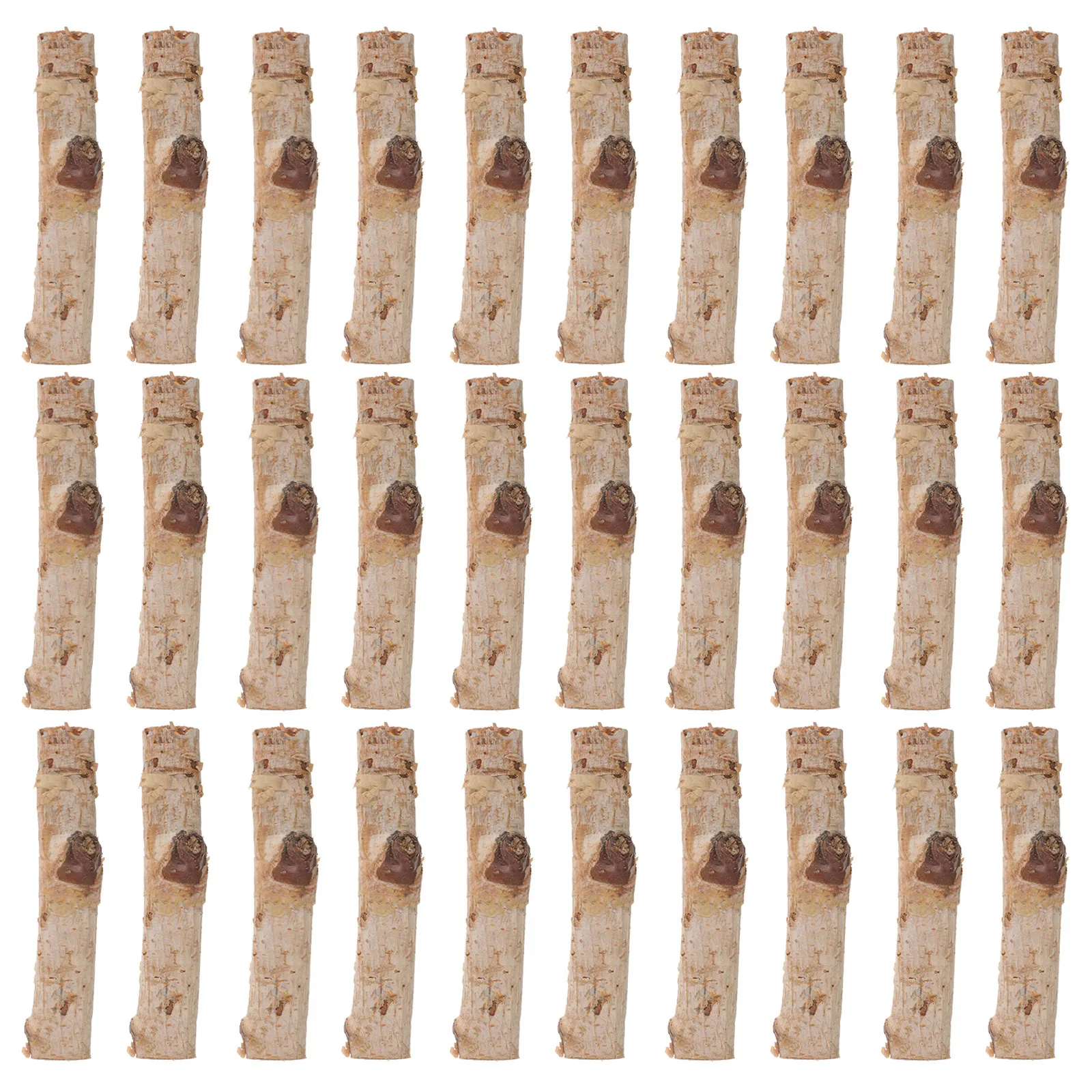 

30Pcs Log Wood Sticks Natural Color Wood Craft Sticks for DIY Home Decoration Photo Props Rustic Craft Supplies