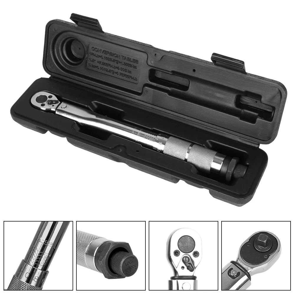 

Accuracy 3% Two-way Precise Ratchet Key Square Drive Torque Wrench 5-25N.m Spanner 1/4 Inch Car Bike Repair Hand Tools