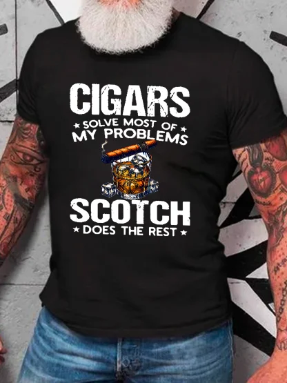 Cigars solved most of my problems, the rest are all cotton T-shirts