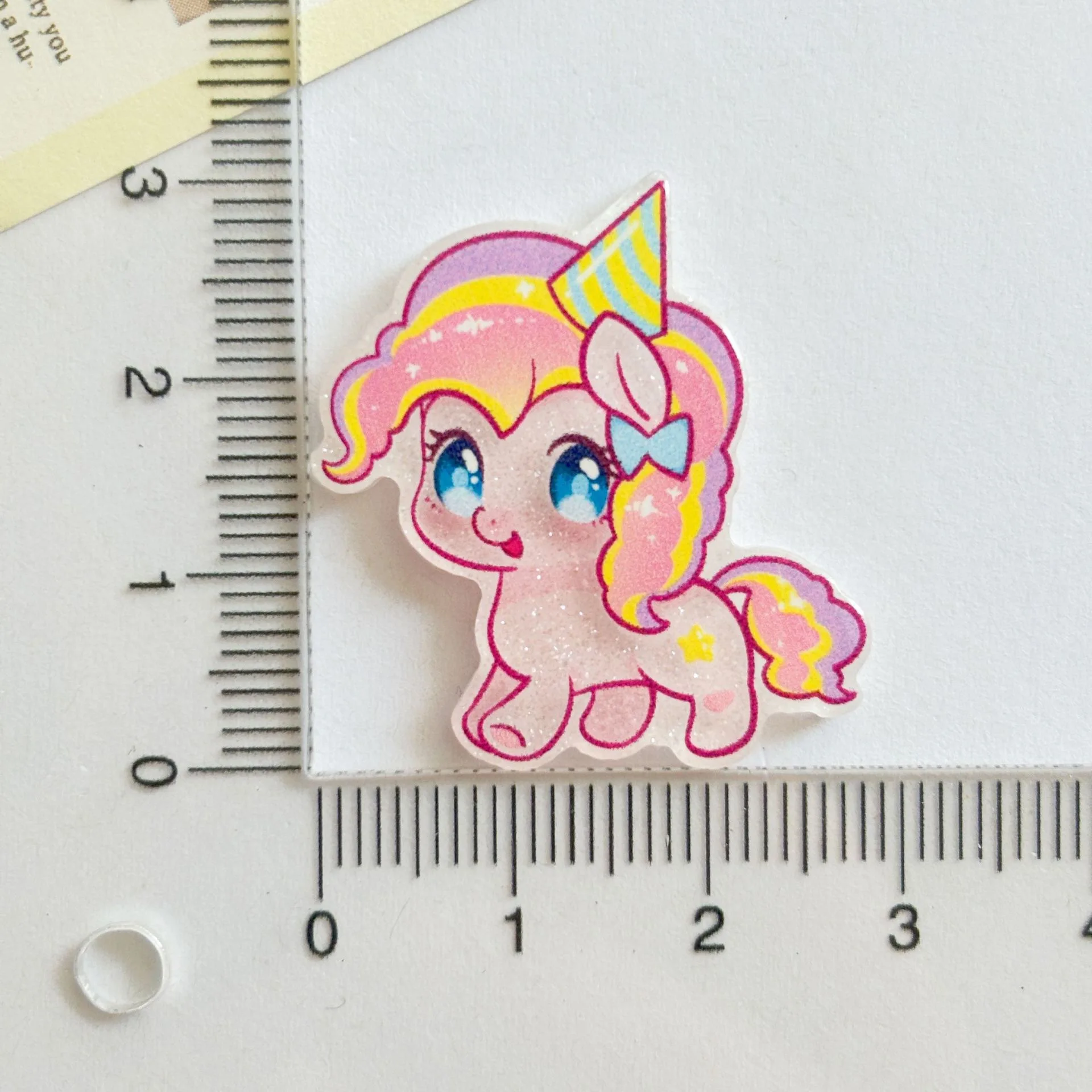 10 sztuk My Little Pony, urocze akcesoria do dekoracji z kreskówek, broszki do spinek do włosów DIY, magnesy na lodówkę, małe części