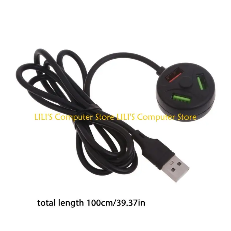 A52B Portable USB2.0 Charging Hub with 3 Port Multi USB Port Expander USB Splitter