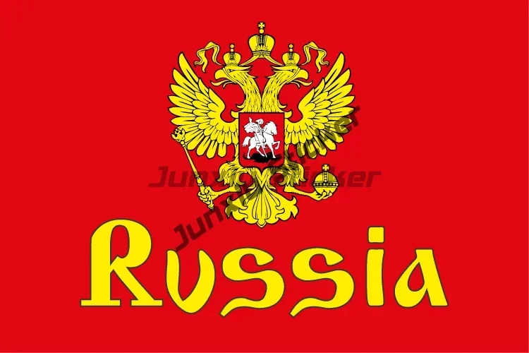 Coat of Arms of Russia Stickers Soviet Union Shield Russia St.Petersburg Moscow Oval Flag City Decals for Window Bumper Truck
