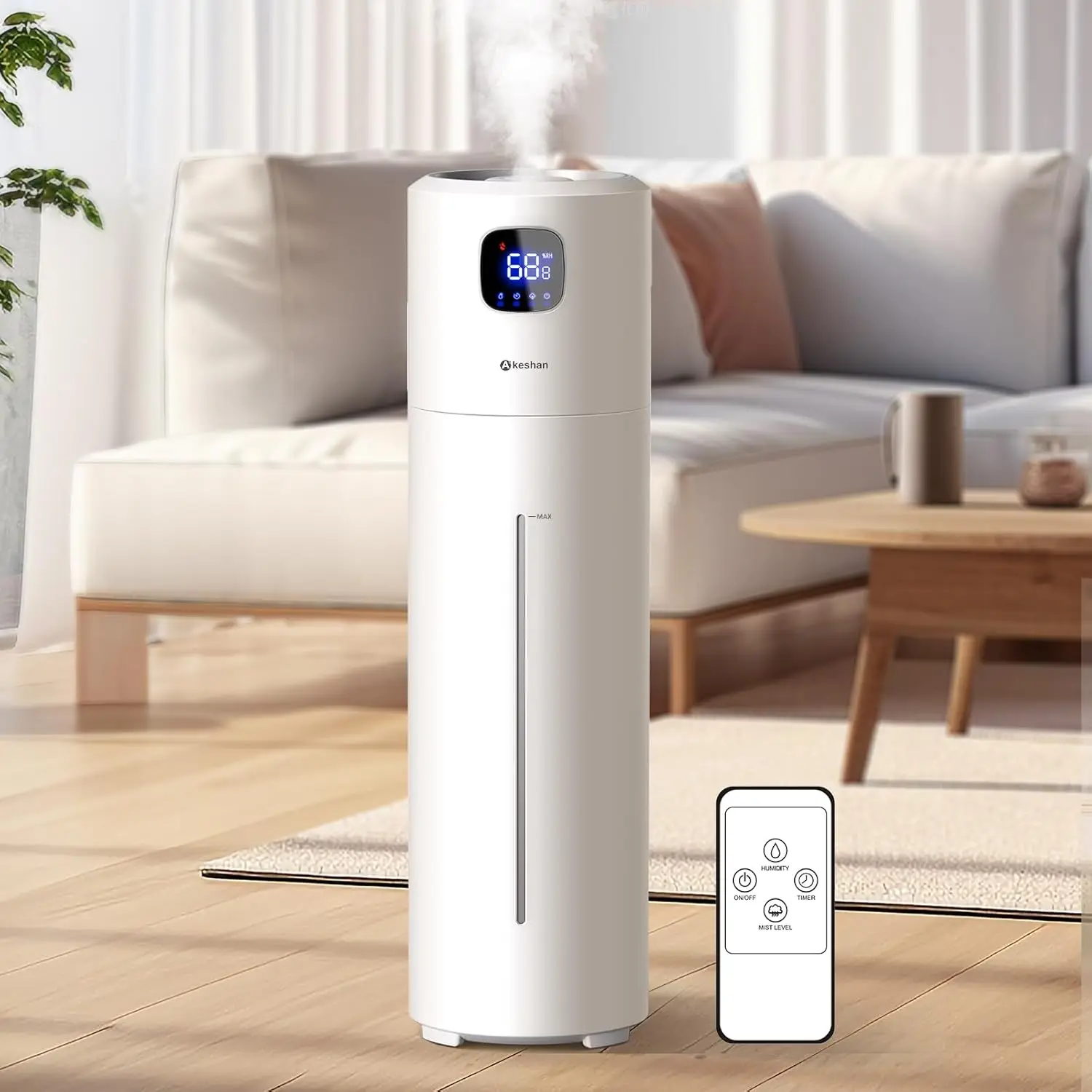 

Large Humidifiers for Bedroom, 9L/2.5Gal Ultrasonic Cool Mist, Top Fill Easy Clean with 350ML/H Mist Speed, Quiet, Suitable
