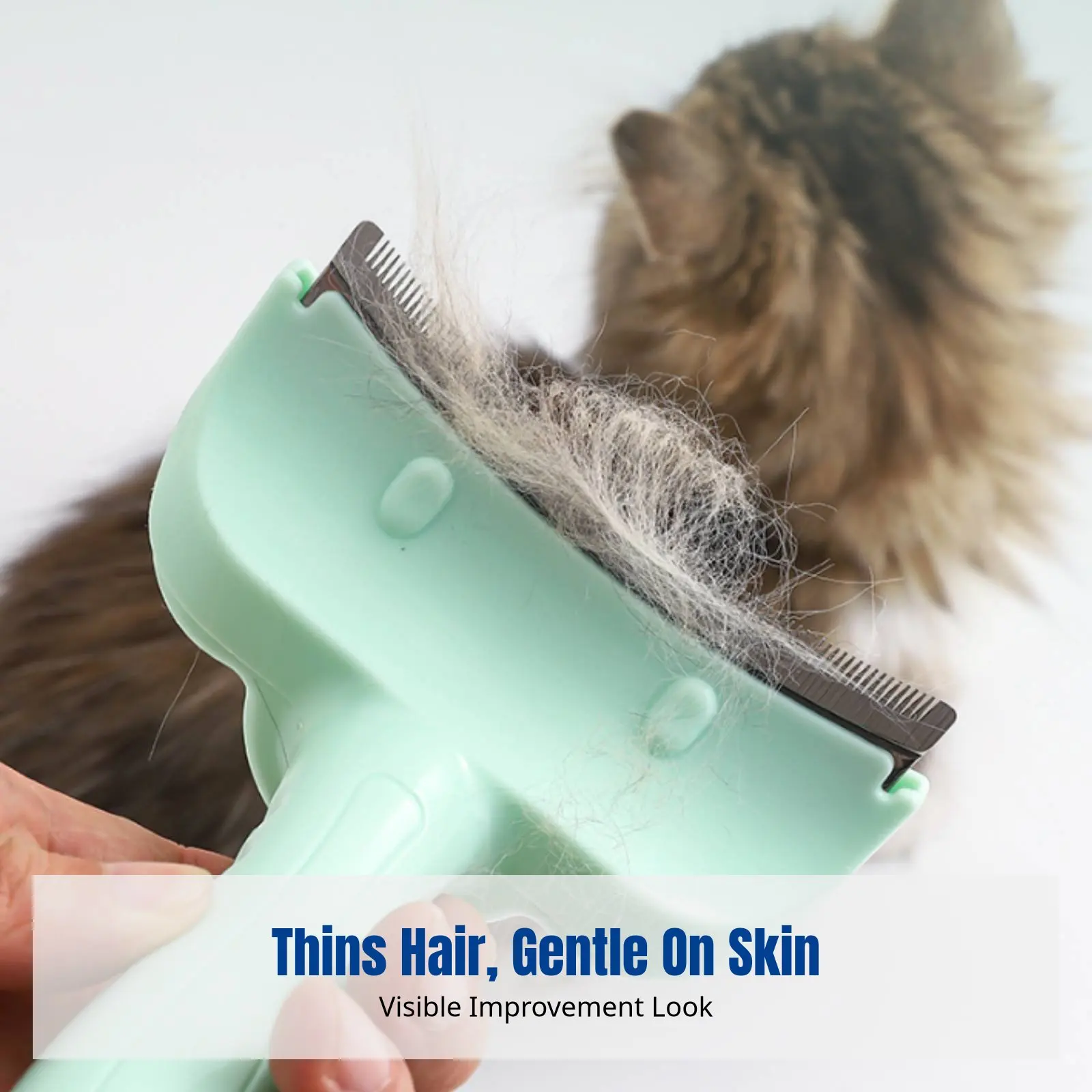 

Cat Dog Thinning Comb, Pet Grooming Brush, Knot Remover, Anti-Shedding, Deep Cleaning